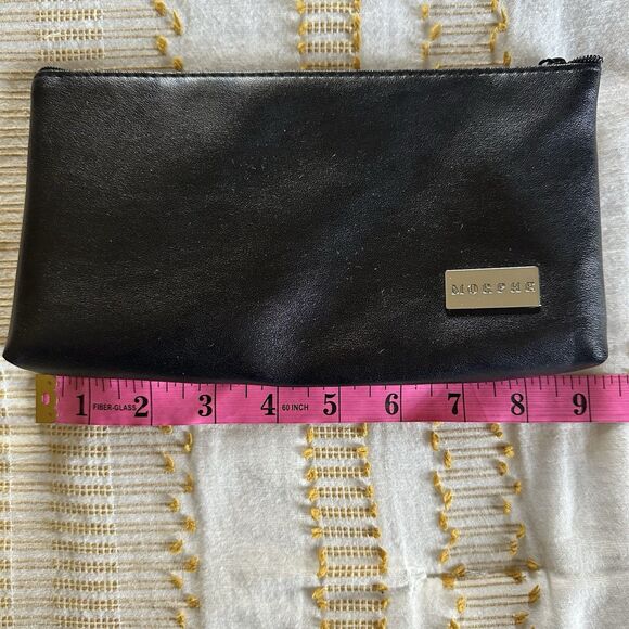 Morphe Black Zipper Makeup Brush Cosmetic Bag, 9x4.5 in - Picture 6 of 7